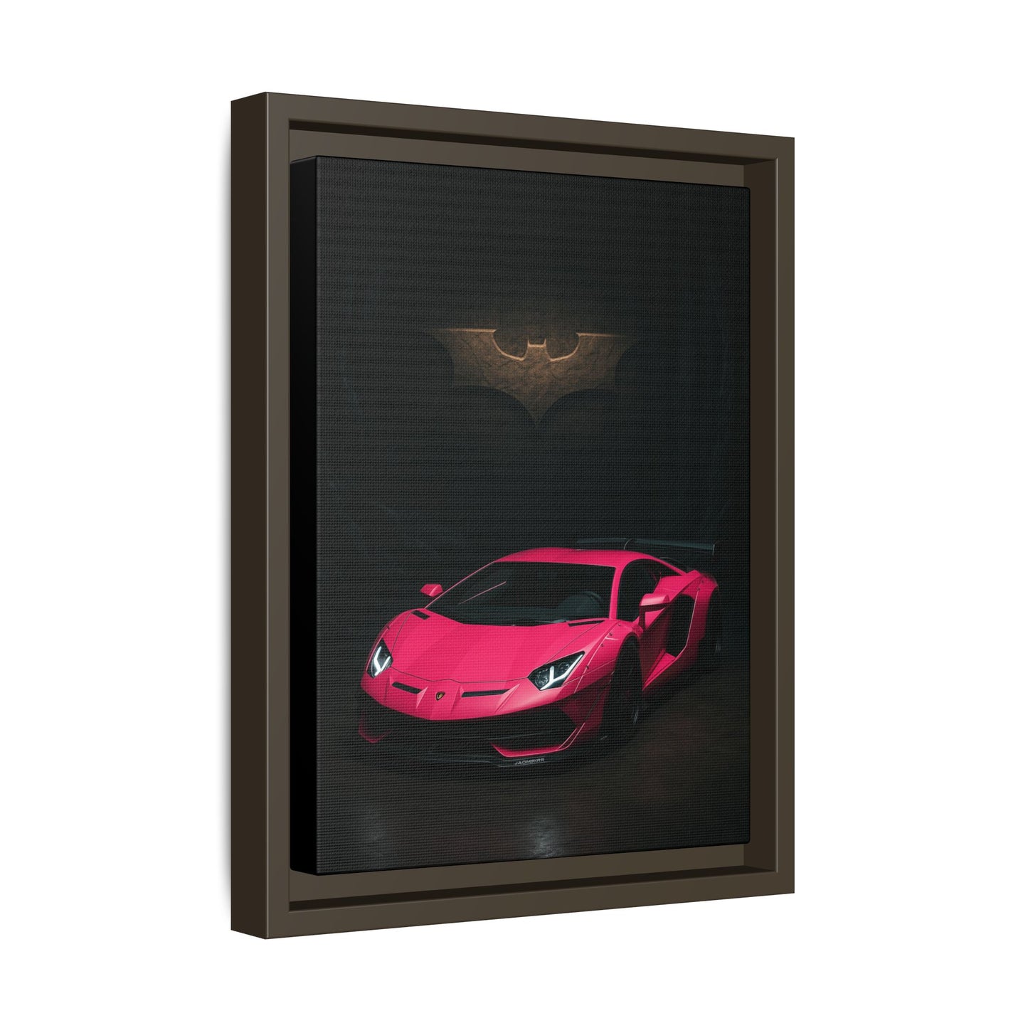 Pink Liberty Walk Wide Body Lamborghini Aventador Matte Canvas Framed