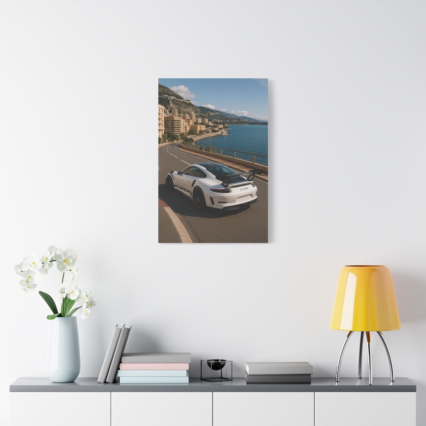 Canvas Print - Porsche GT3RS Monaco Waterfront