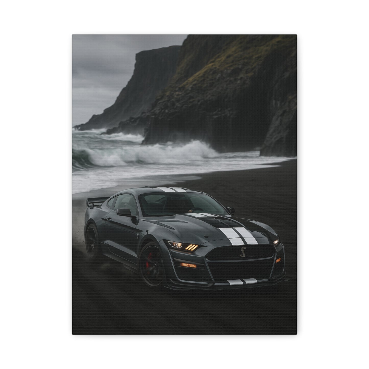Canvas Print - Ford Shelby GT500 Volcanic Beach Scene