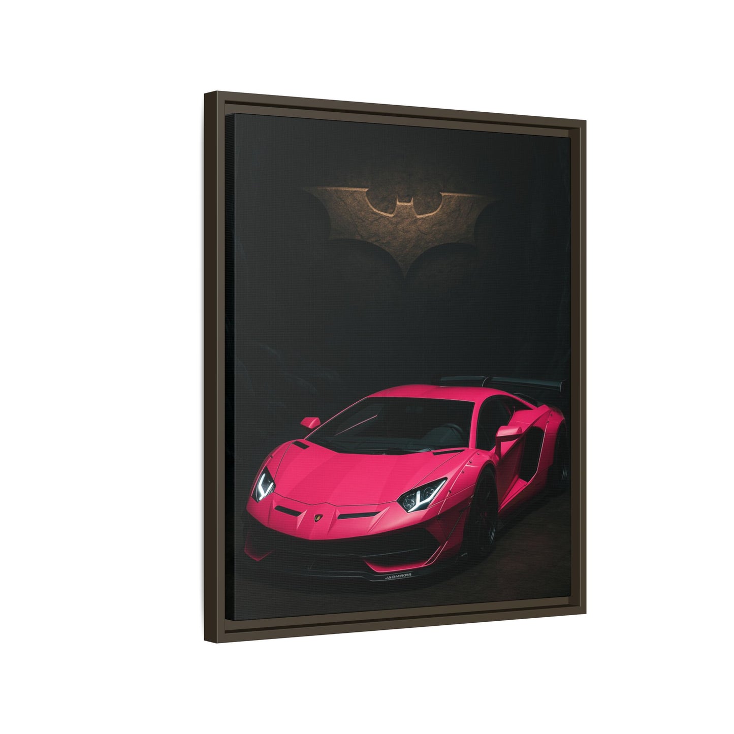 Pink Liberty Walk Wide Body Lamborghini Aventador Matte Canvas Framed